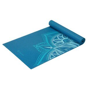 GAIAM Yoga Mat 5MM 68'' L x 24'' W Light Blue Non-Slip Extra Thick Cushioning